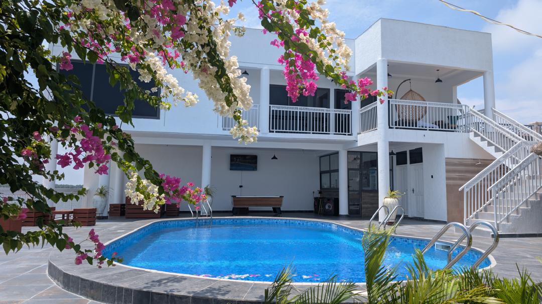 Swimming pool by the villa