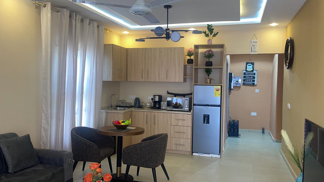 Modern kitchen lounge