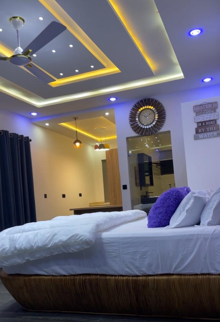 Luxurious suite interior with ambient lighting at Ad Virgin Island Resort